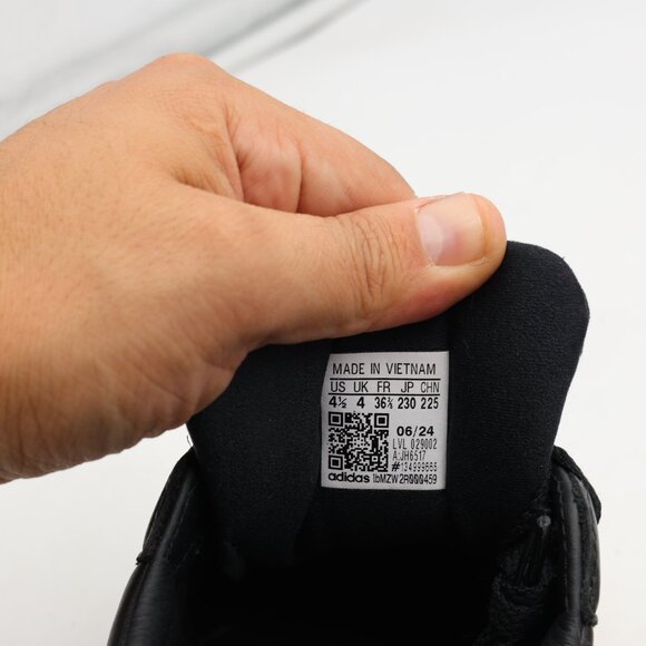 Adidas Samba XLG J Youth 4.5 Women's 5.5 Athletic Sneakers Leather Black White - Picture 3 of 9